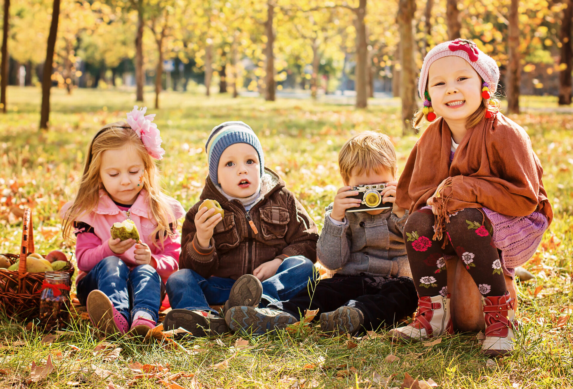 Children's Multivitamins eaten during a picnic