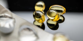Vitamin D Supplements sitting on the table