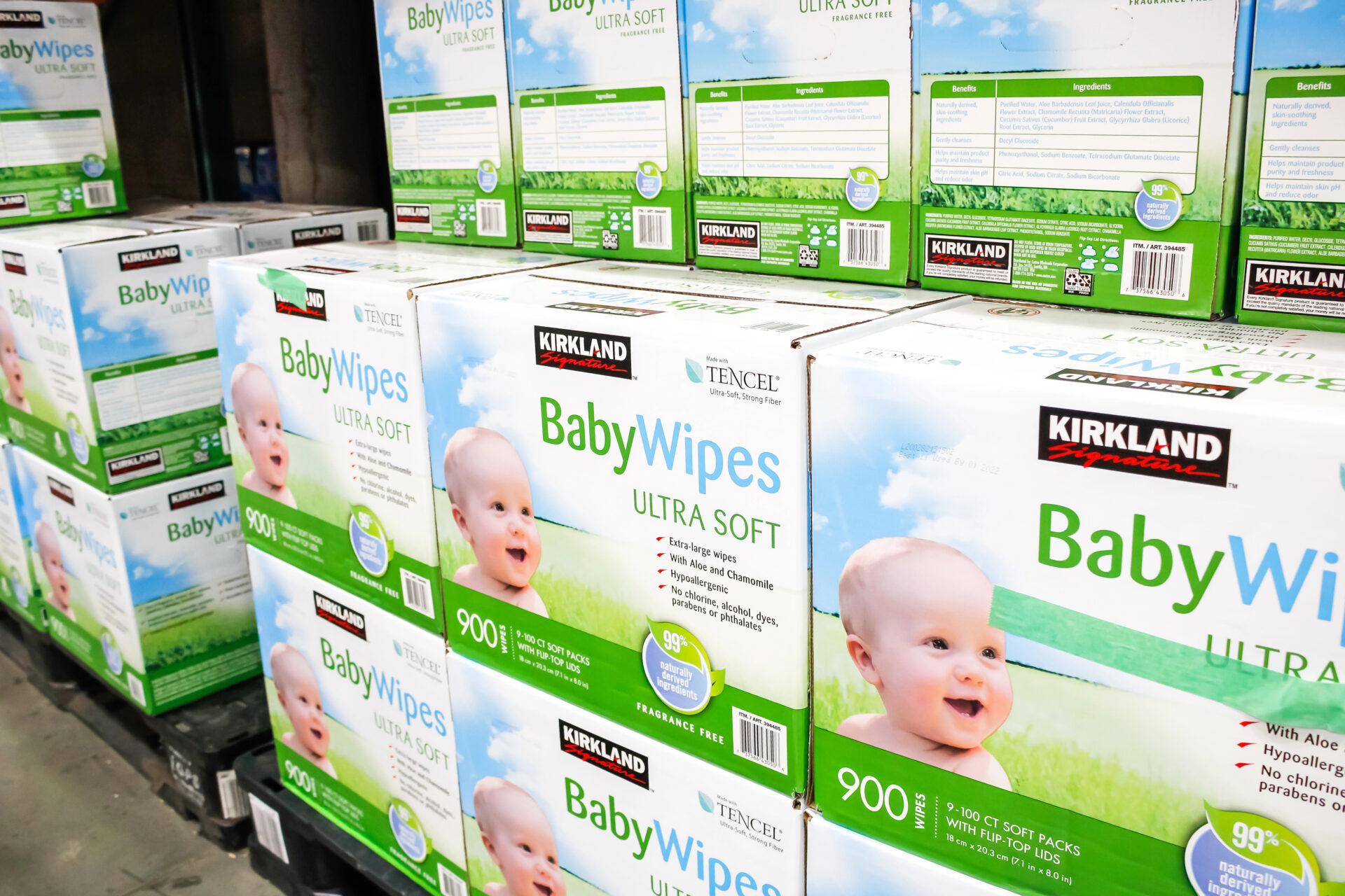 Baby wipes available at Costco