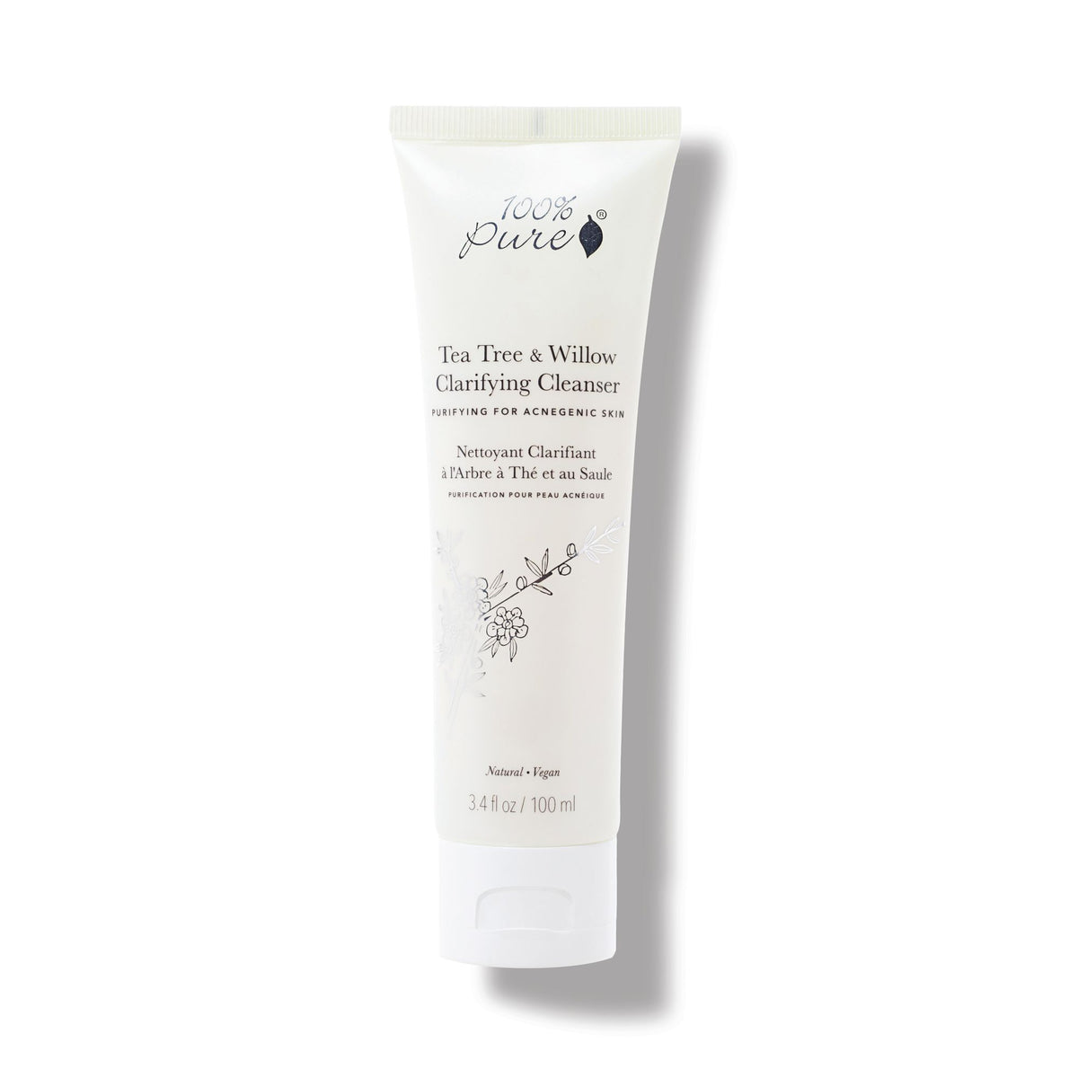 100% Pure Tea Tree & Willow Clarifying Cleanser