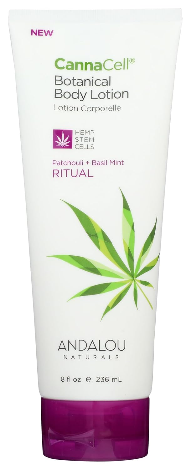 Andalou Naturals Cannacell botanical body lotion Ritual (Patchouli Basil Mint)