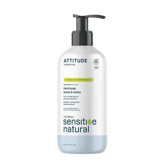 Attitude Natural Unscented Liquid Hand Soap