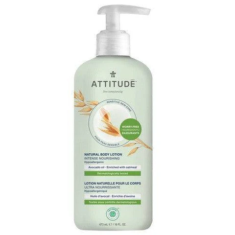 ATTITUDE Sensitive Skin Body Lotion, Avocado
