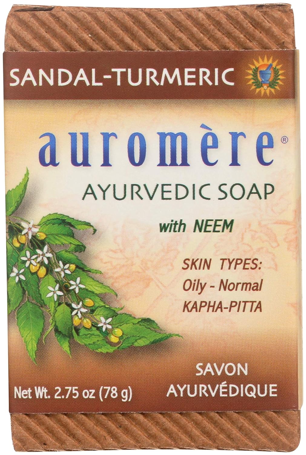 Auromere Ayurvedic Bar Soap with Neem Oil
