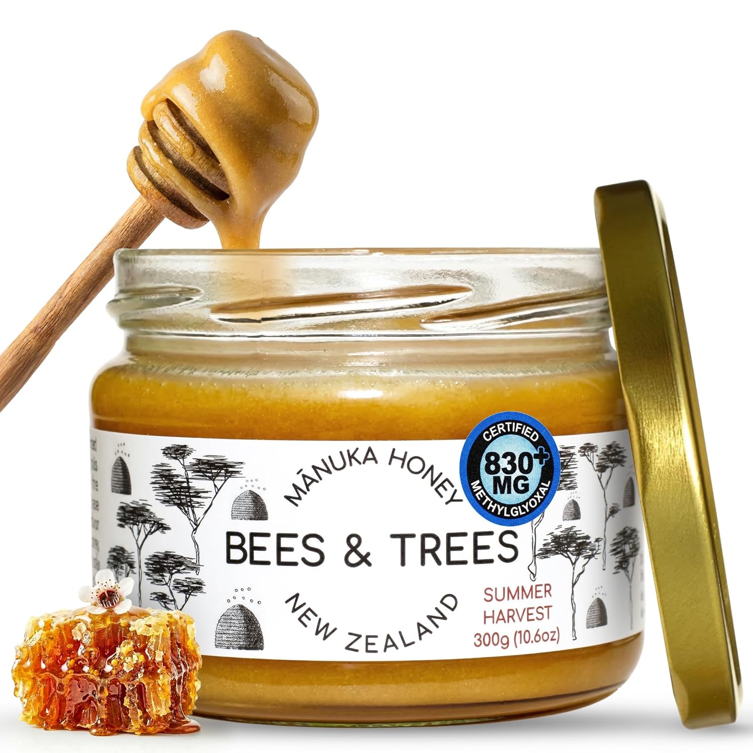 Bees and Trees Honey Manuka Honey 830+ MG/kg