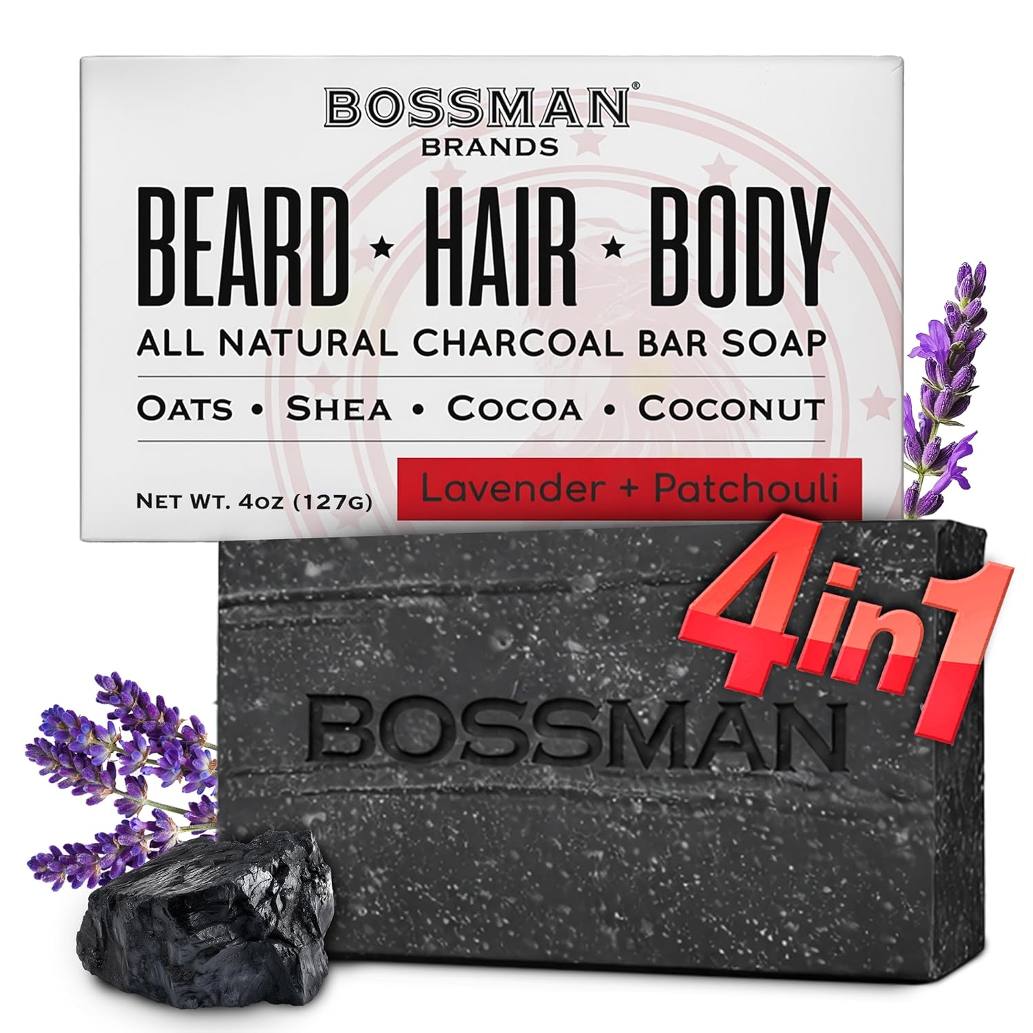 Bossman Men's Bar Soap 4-in-1
