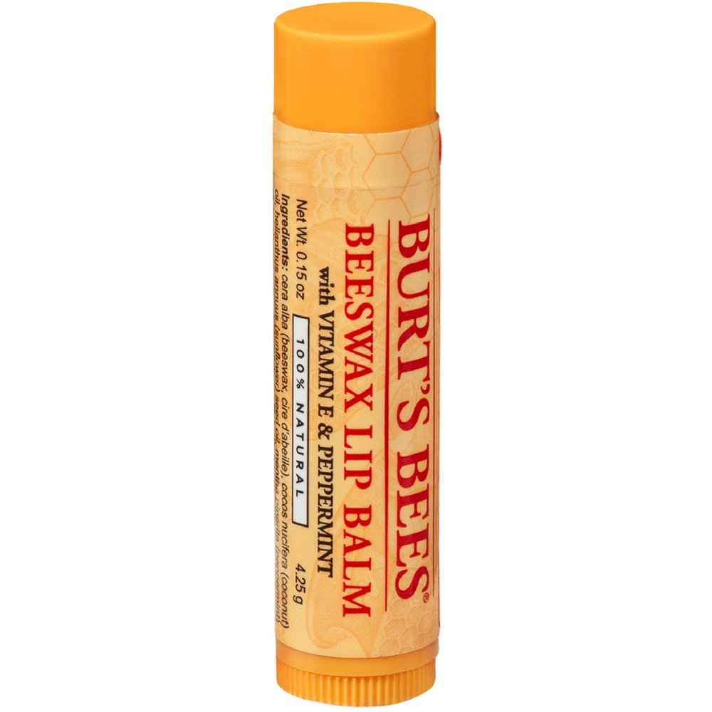 Burts Bees Beeswax Lip Balm with Vitamin E & Peppermint