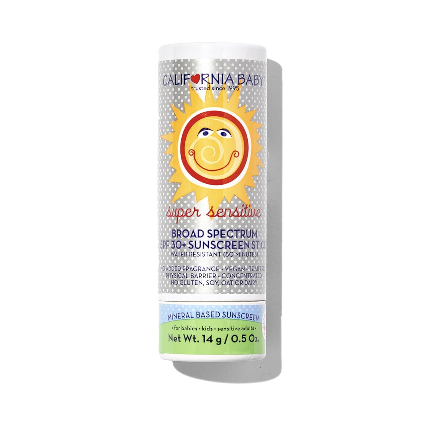 California Baby No Fragrance Broad Spectrum Sunscreen Stick, SPF 30