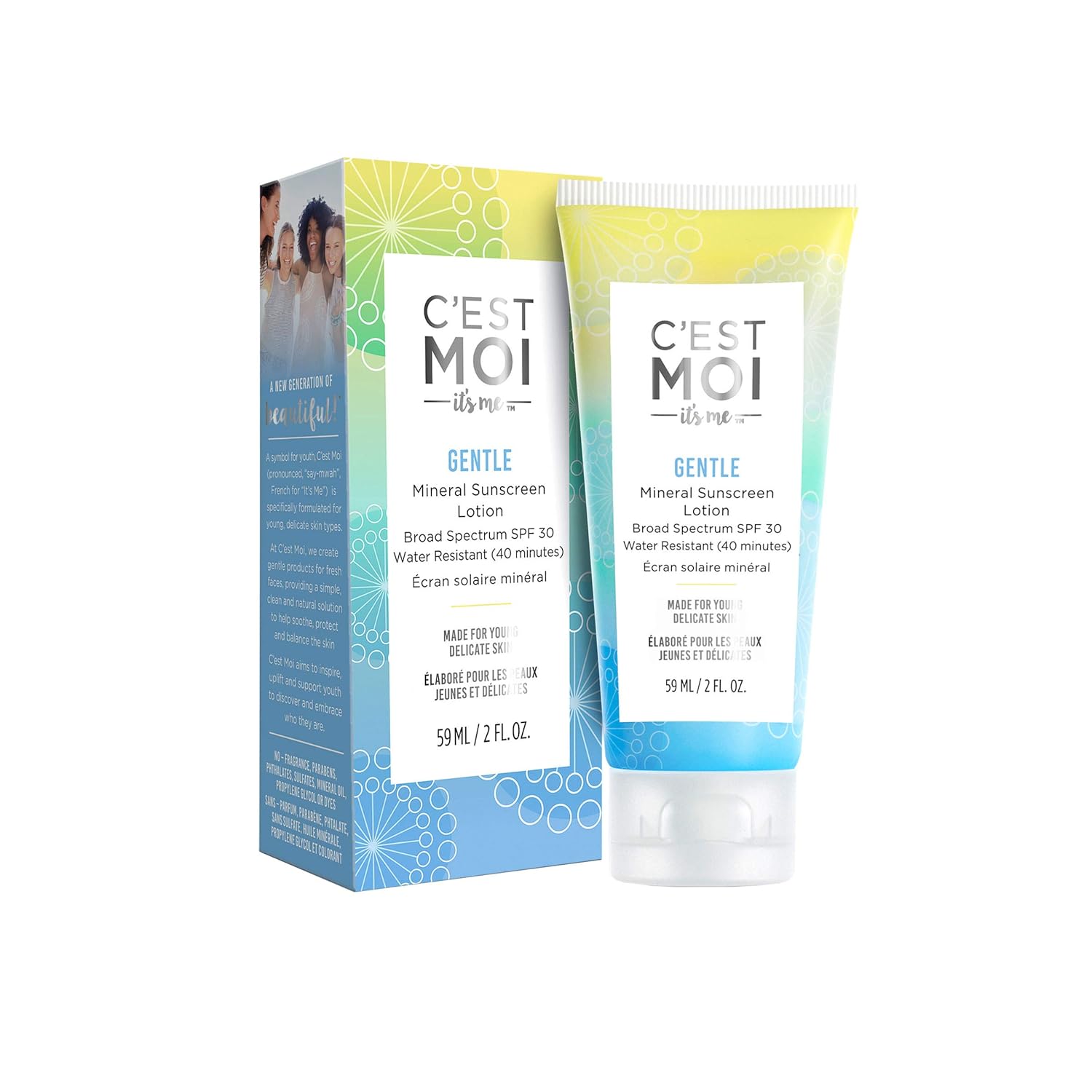 C'est Moi Gentle Mineral Sunscreen Lotion, SPF 30