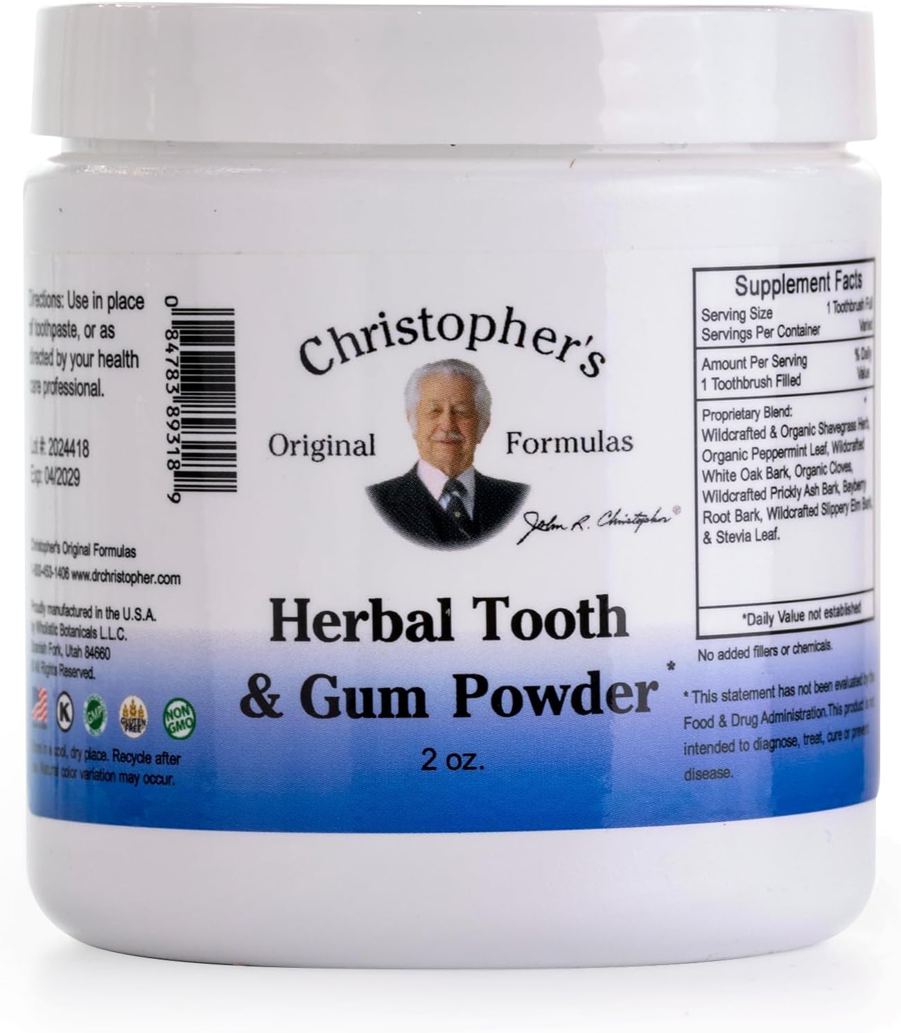Christopher's Original Formulas Herbal Tooth & Gum Powder