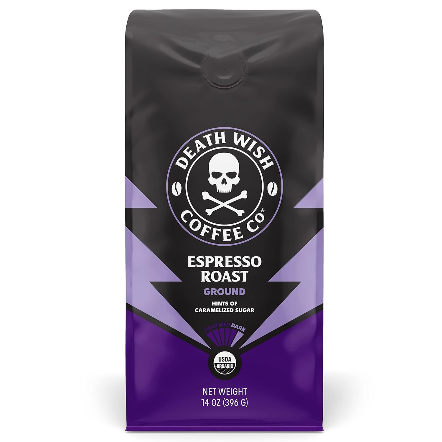 Death Wish Coffee Co. Ground Organic Espresso Roast