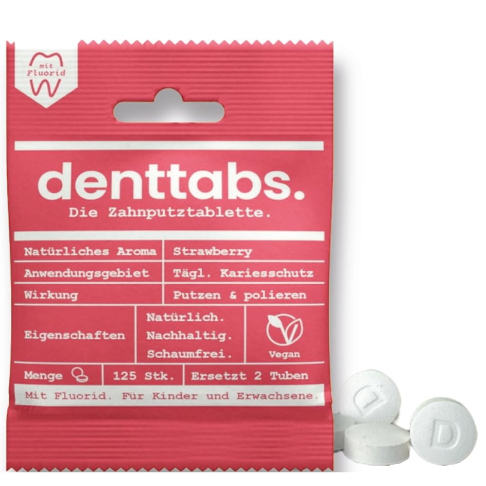 Dentabs Kids Strawberry Toothpaste