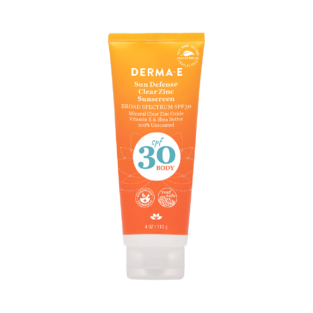 Derma-E Sun Defense Clear Zinc Sunscreen, SPF 30