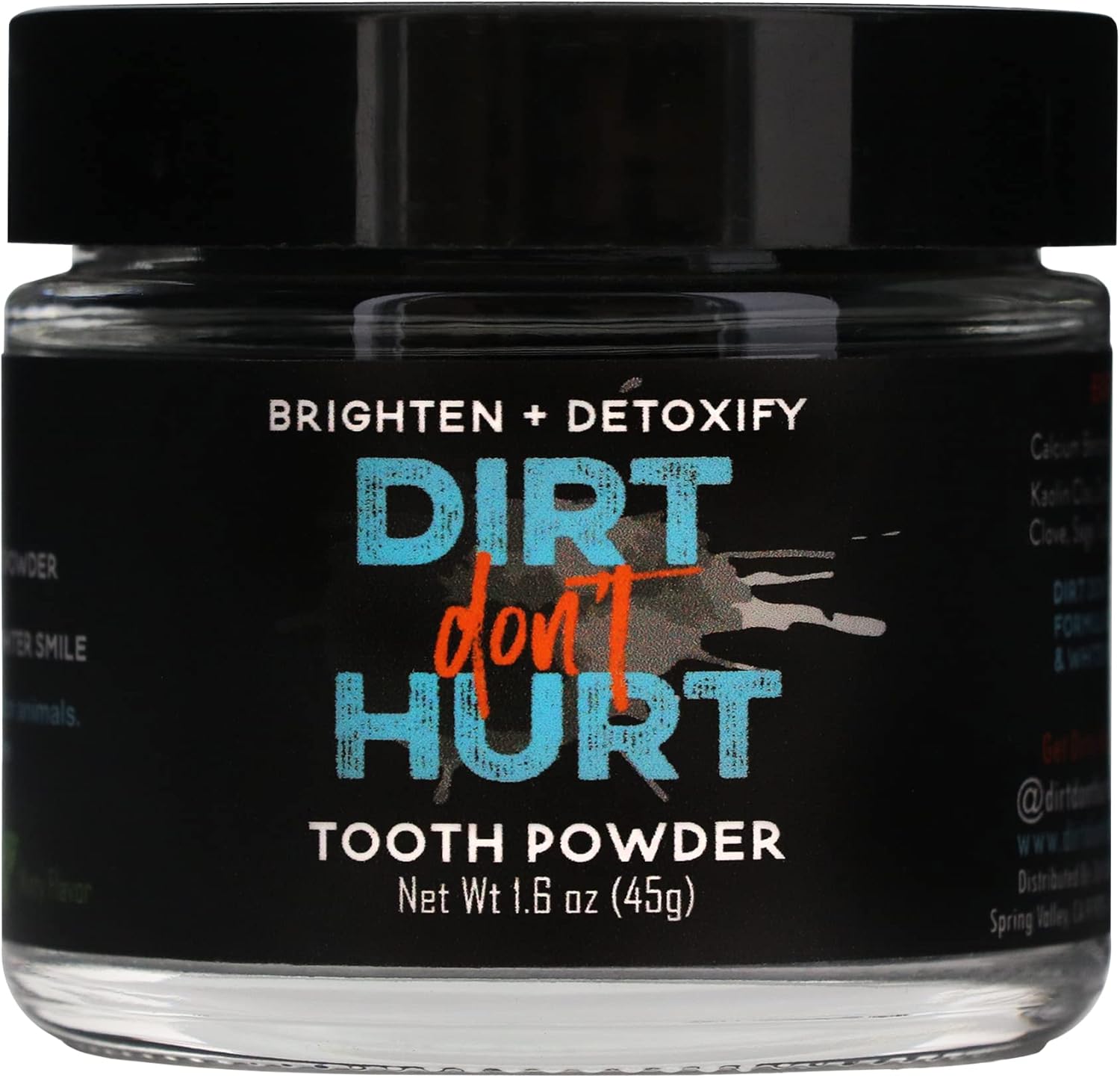 Dirt Don't Hurt Brighten + Detoxify Tooth Powder