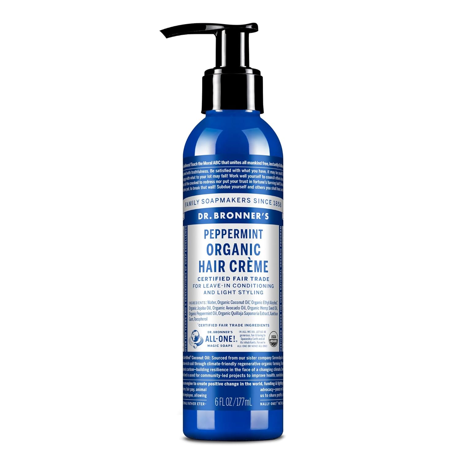 Dr. Bronner's Organic Peppermint Hair Creme
