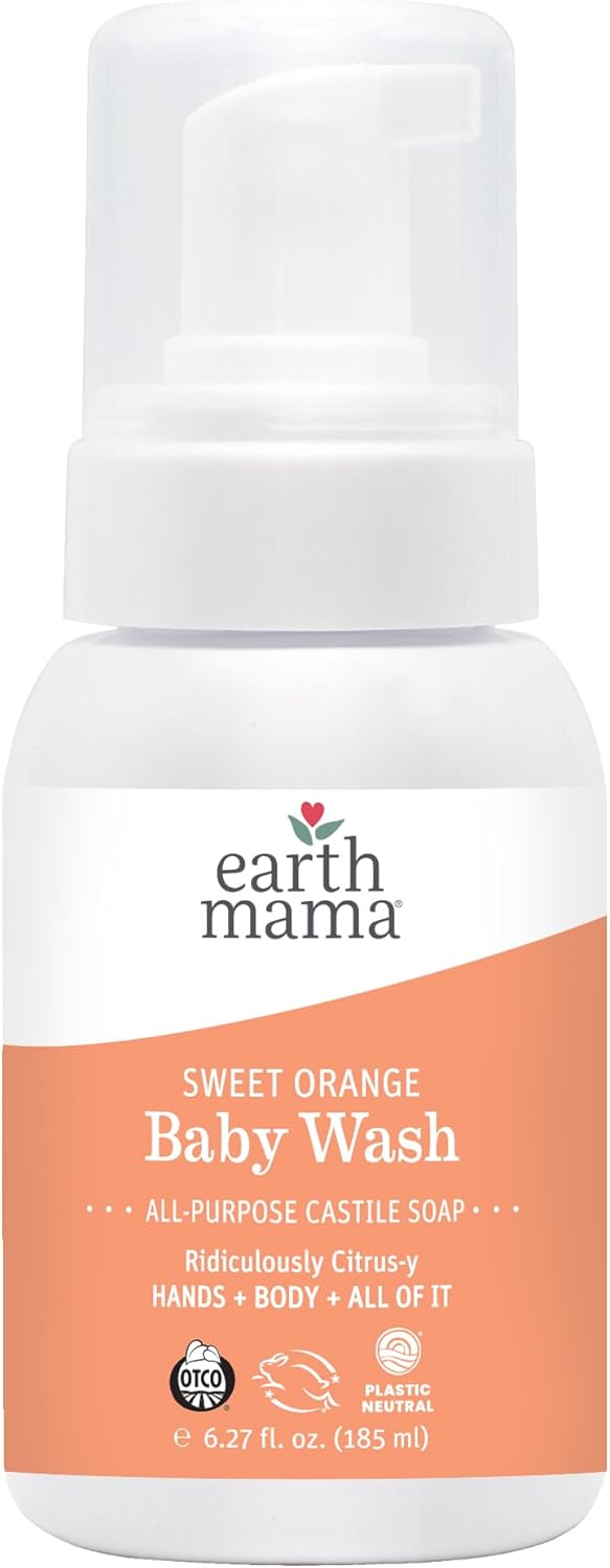 Earth Mama Organic Sweet Orange Castile Baby Wash