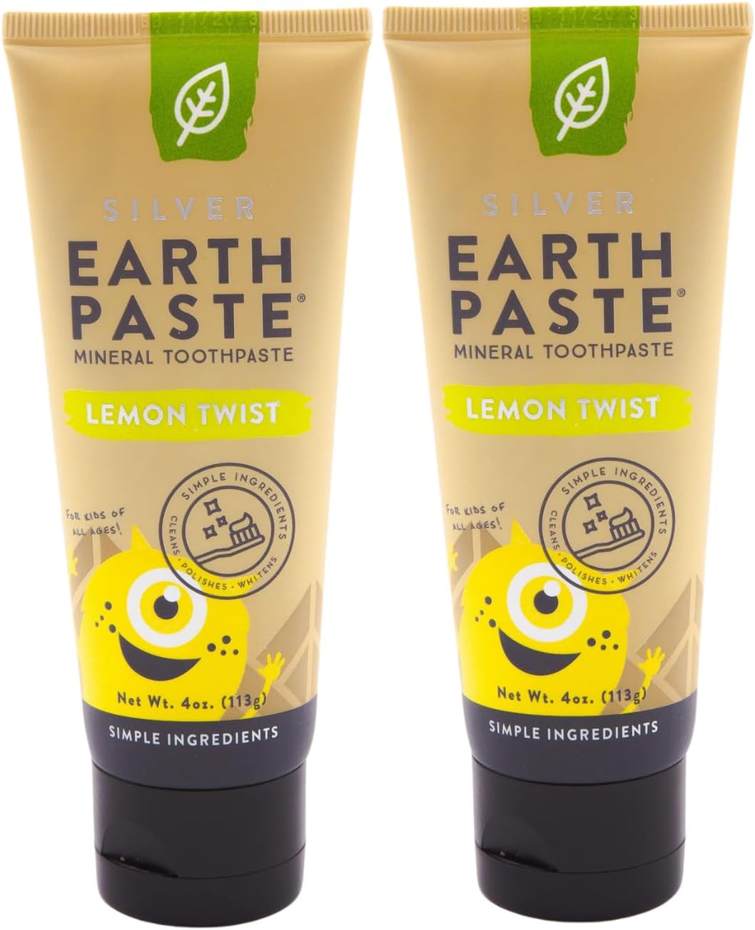 Earth Paste Mineral Toothpaste Lemon Twist with Nano Silver
