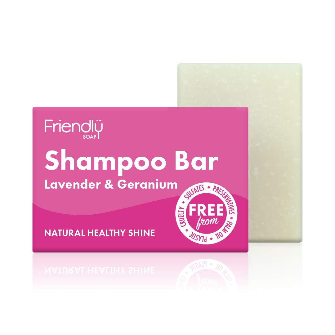 Friendly Soap Shampoo Bar, Lavender and Geranium