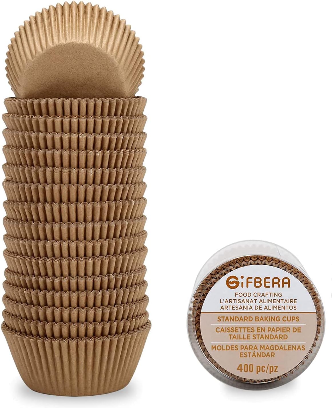 Gifbera Standard Baking Cups Natural