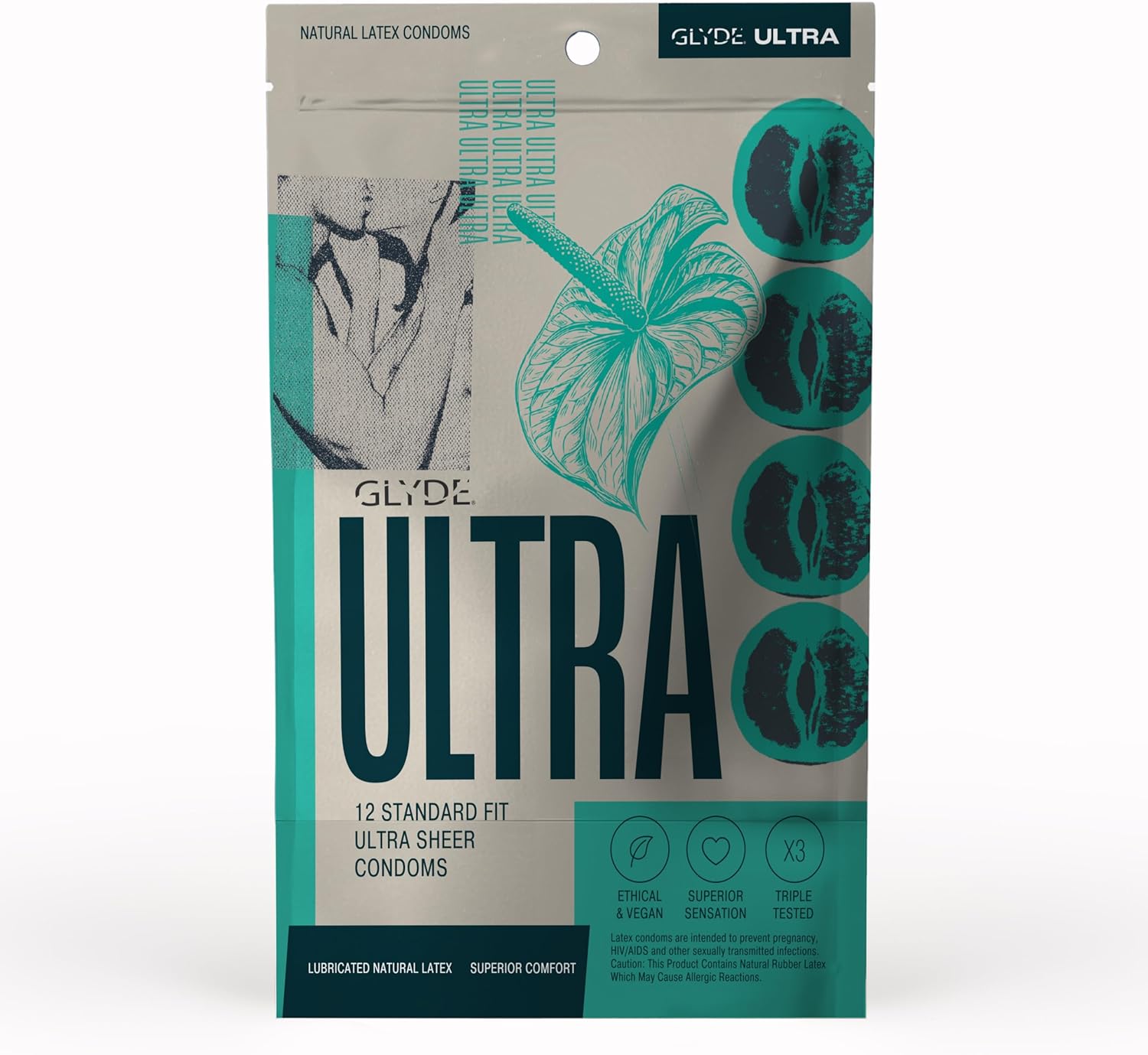 Glyde Ultra Standard Fit Ultra Thin Condoms