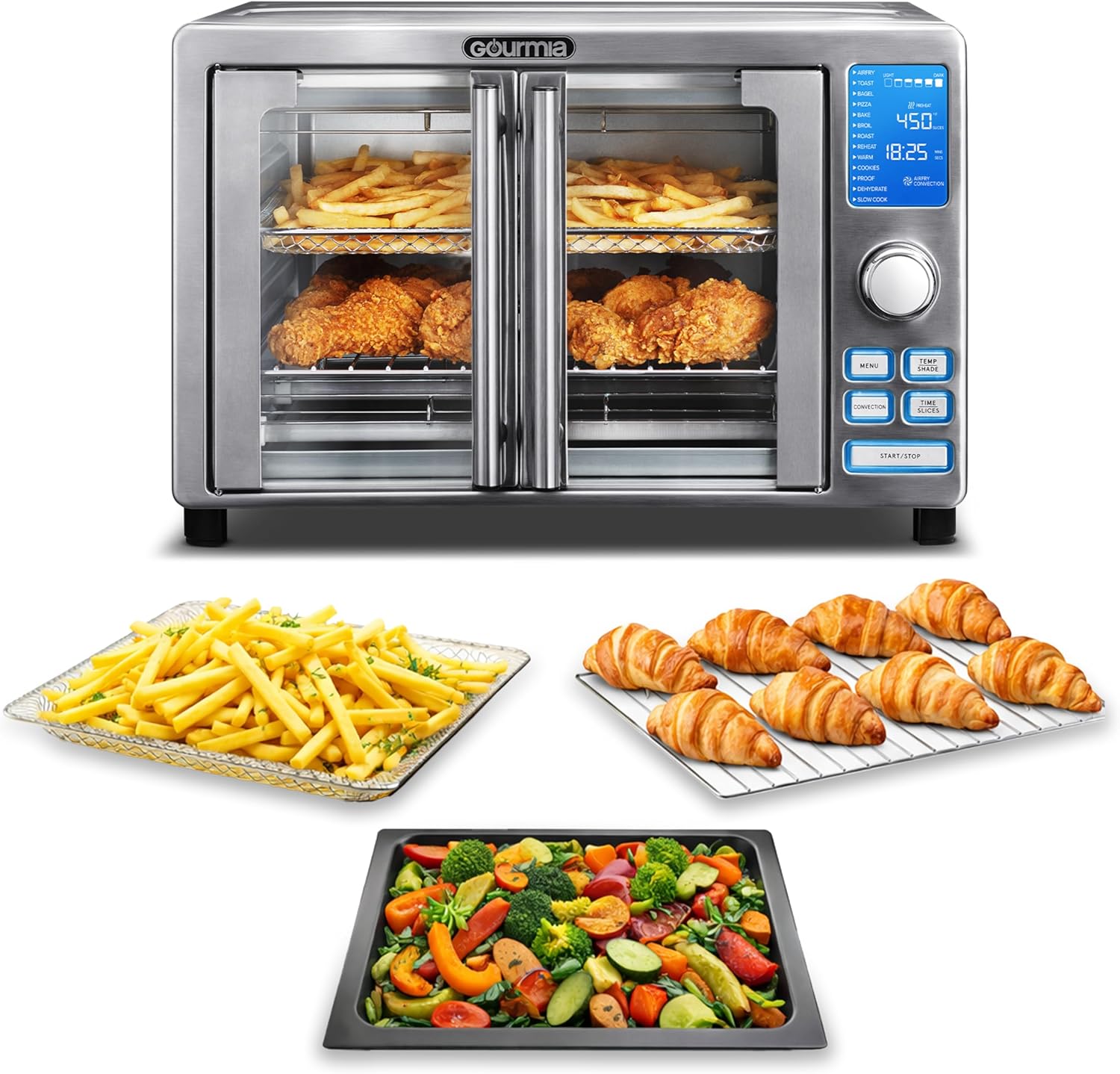 Gourmia GTF7520 Toast Oven Air Fryer