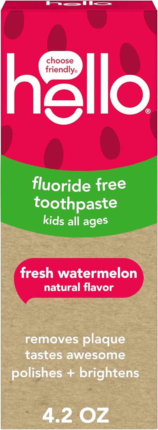 Hello Bello Fluoride Free Fresh Watermelon Toothpaste for Kids