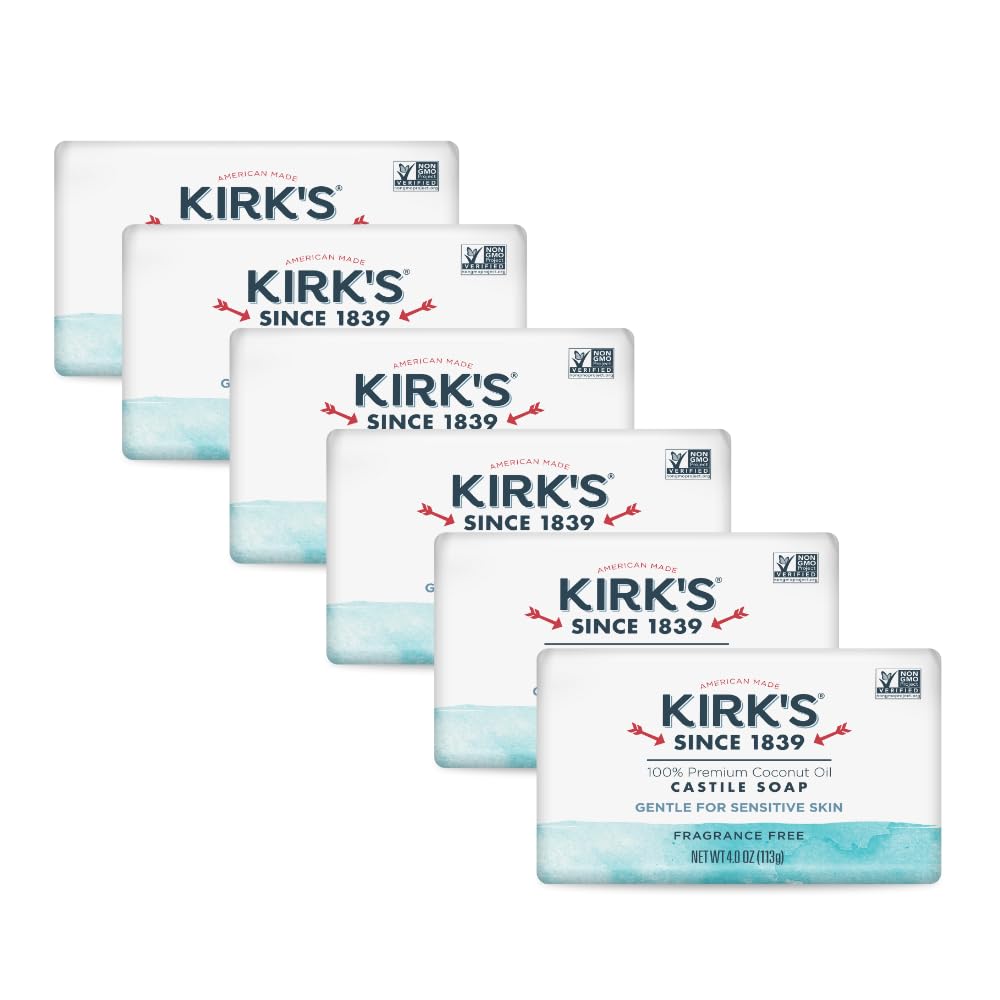 Kirk's Gentle Castile Fragrance-Free Bar
