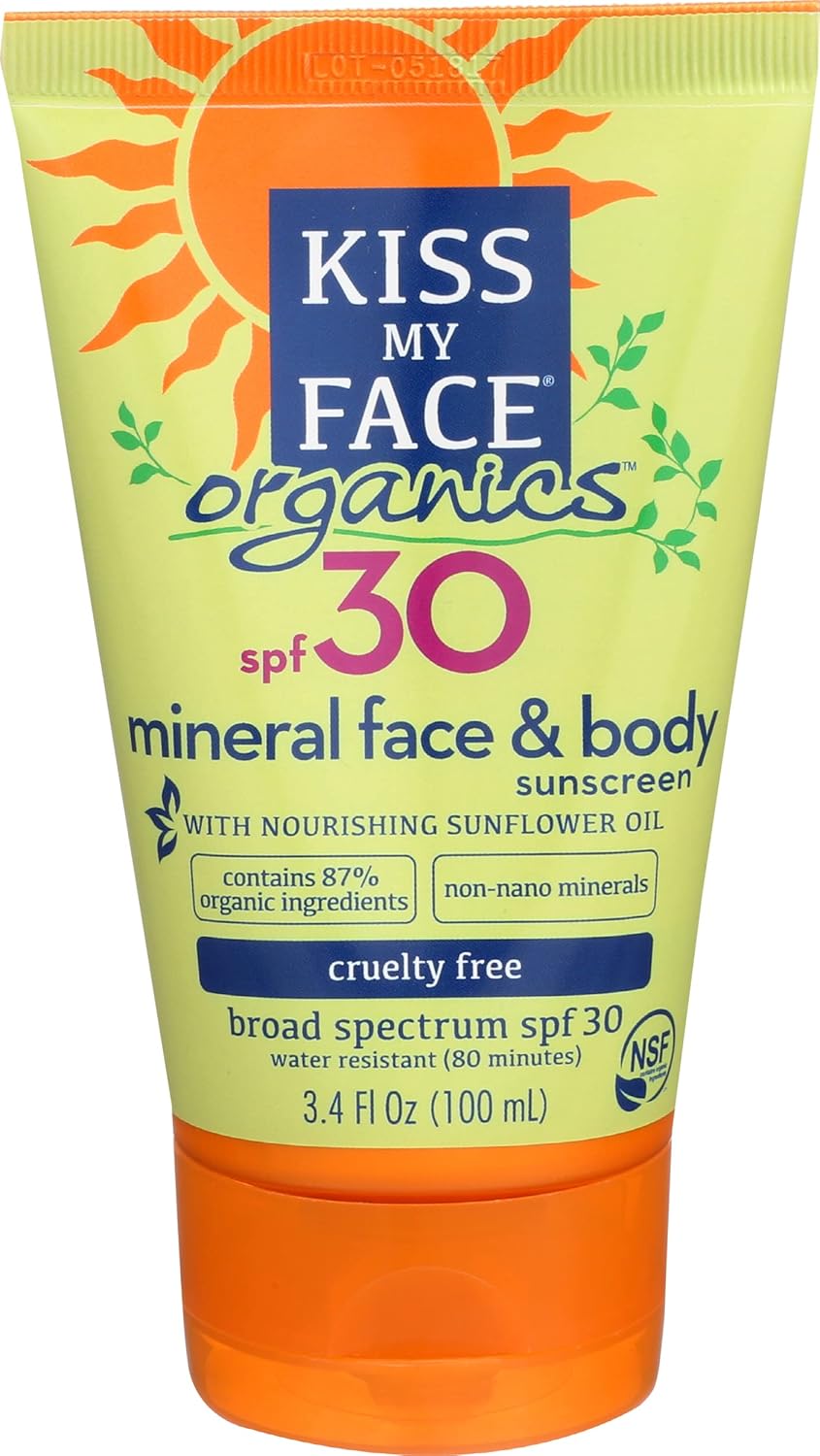 Kiss My Face Mineral Lotion Sunscreen, SPF 30