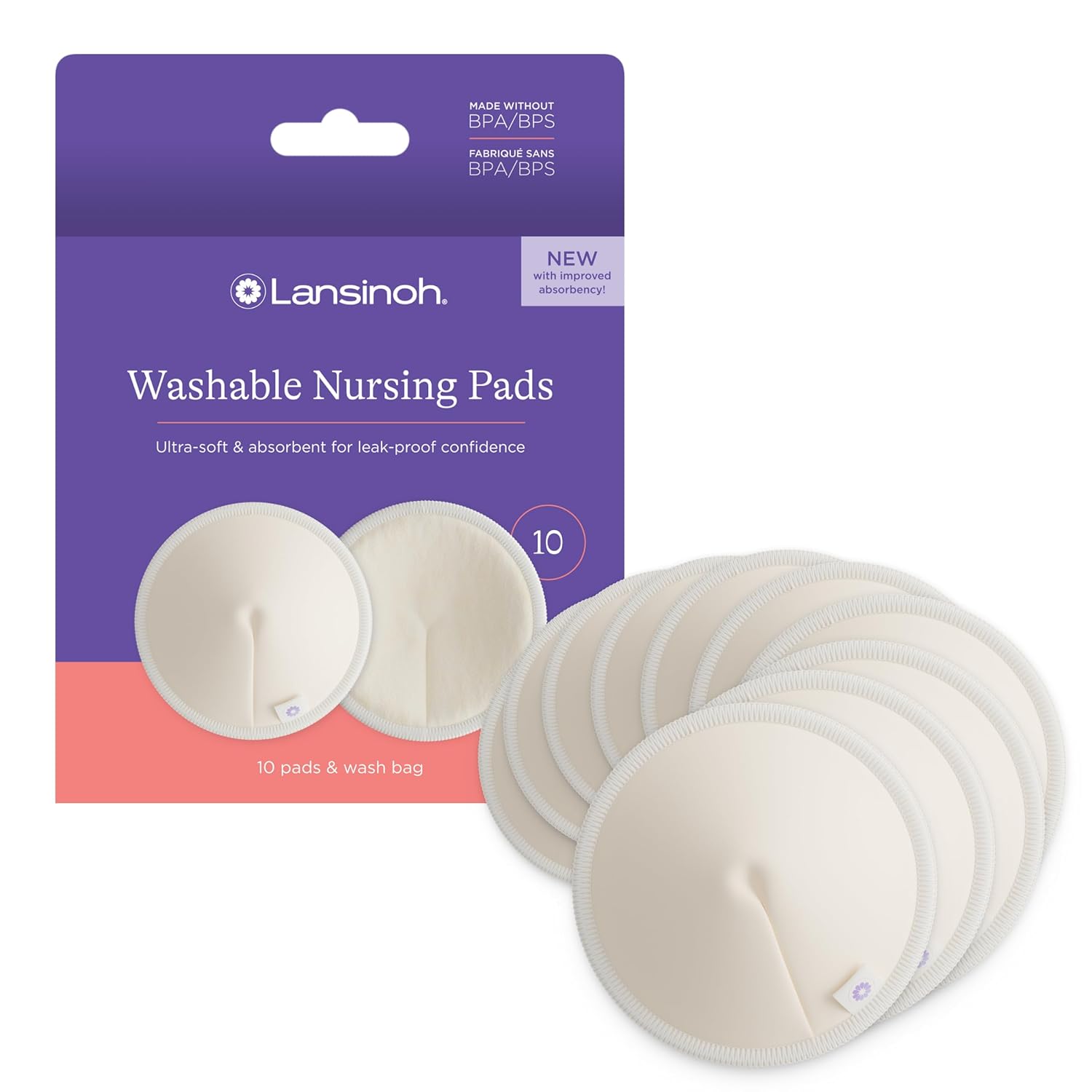 Lansinoh Organic Washable Nursing Pads