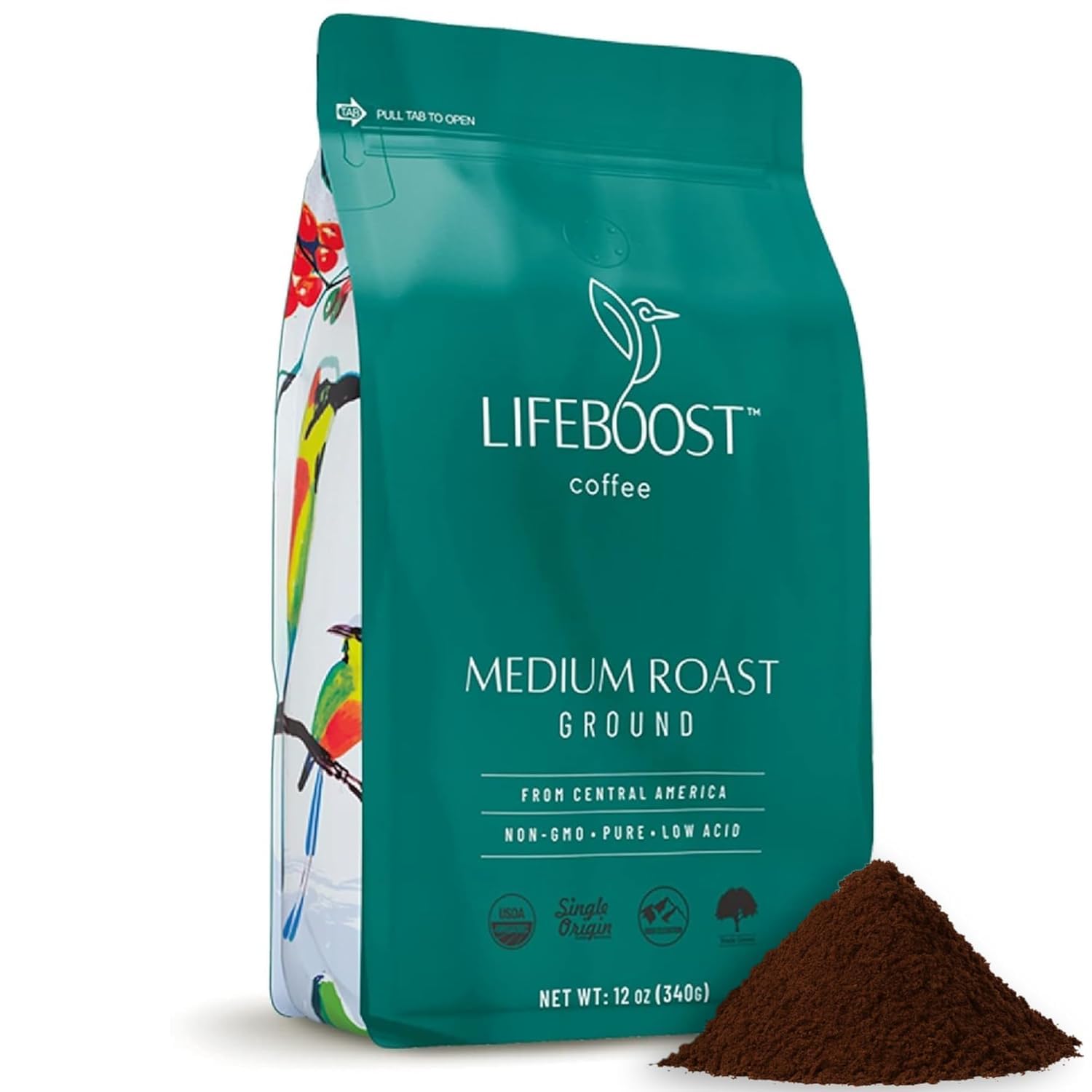 Lifeboost Organic Single Origin Medium Roast Coffee