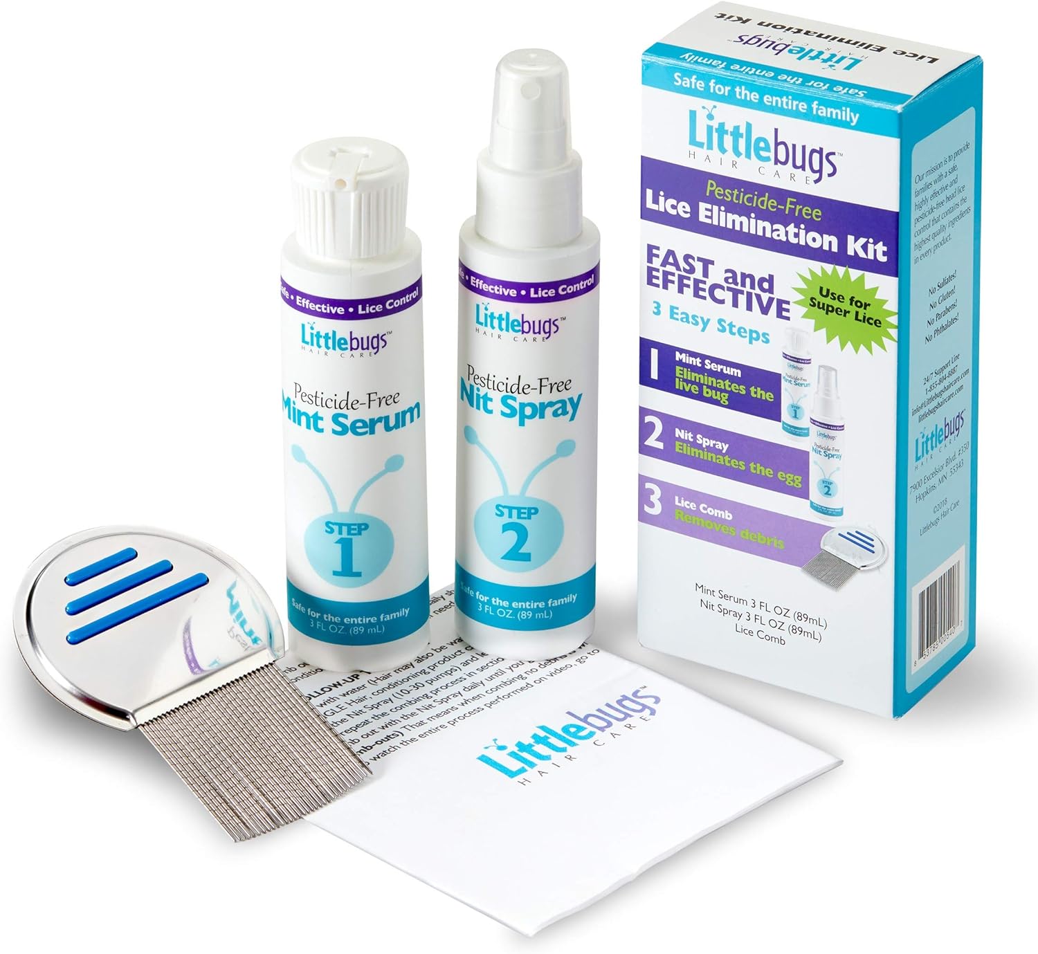 Little Bugs Lice Elimination Kit