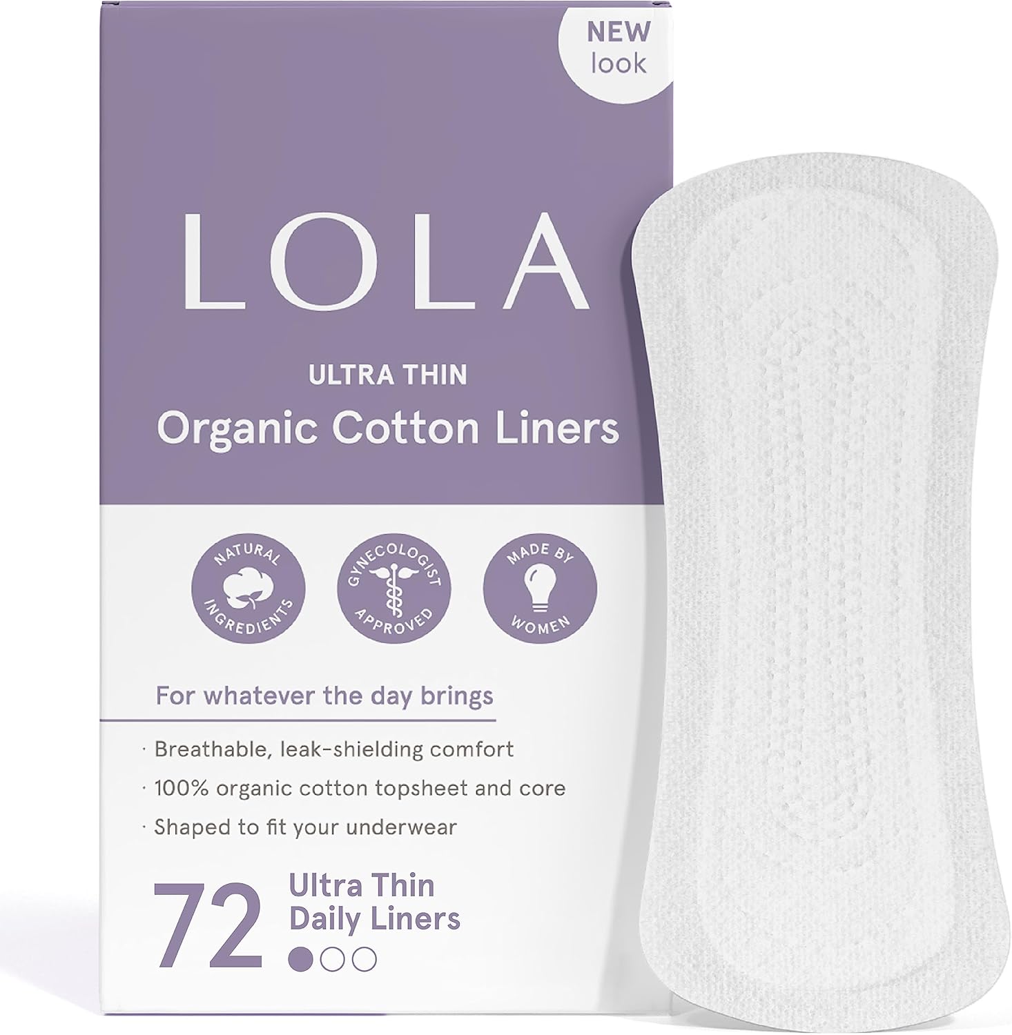 Lola Ultra Thin Liners Made with 100% Organic Cotton