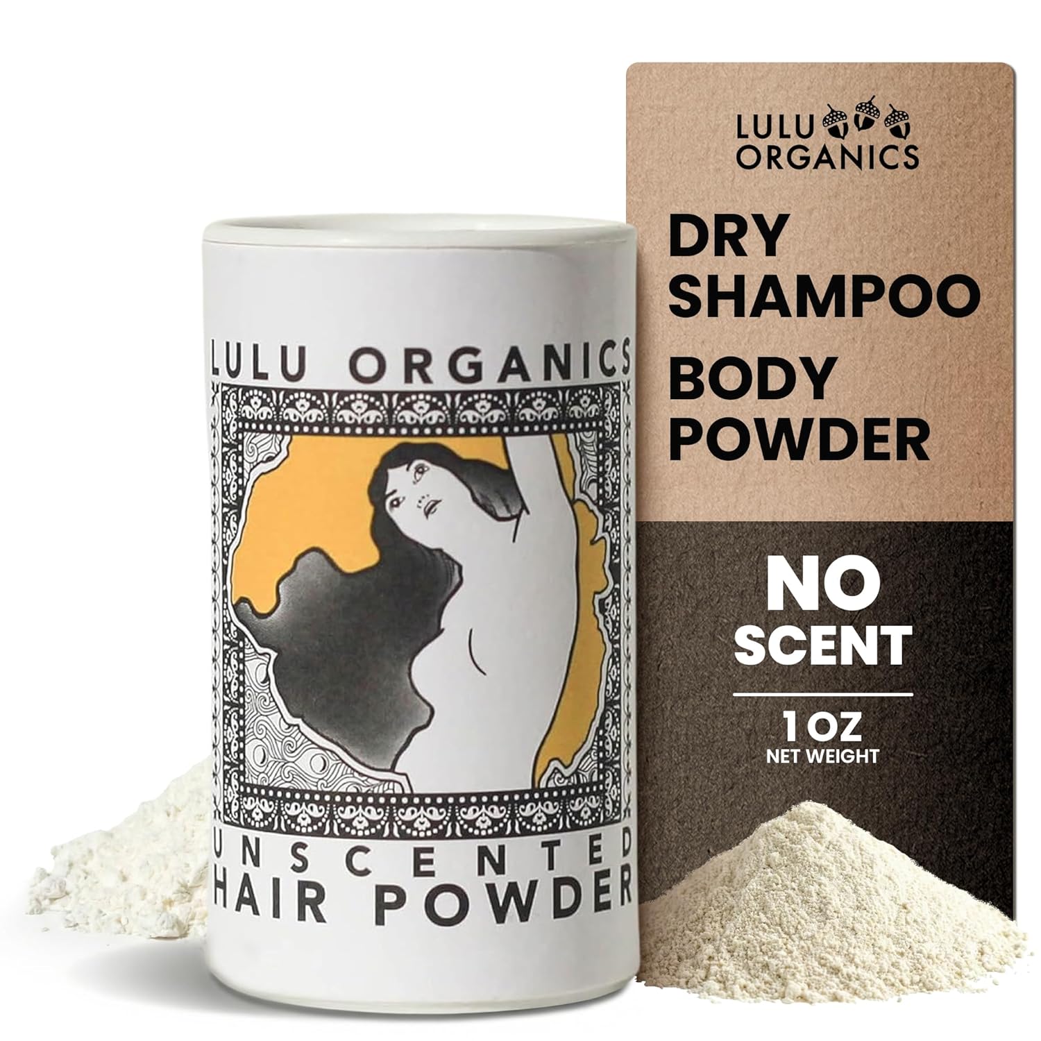 Lulu Organics Hair Powder Dry Shampoo Unscented