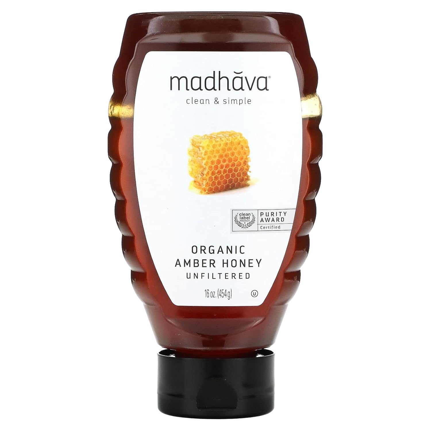 Madhava Organic Amber Honey Unfiltered