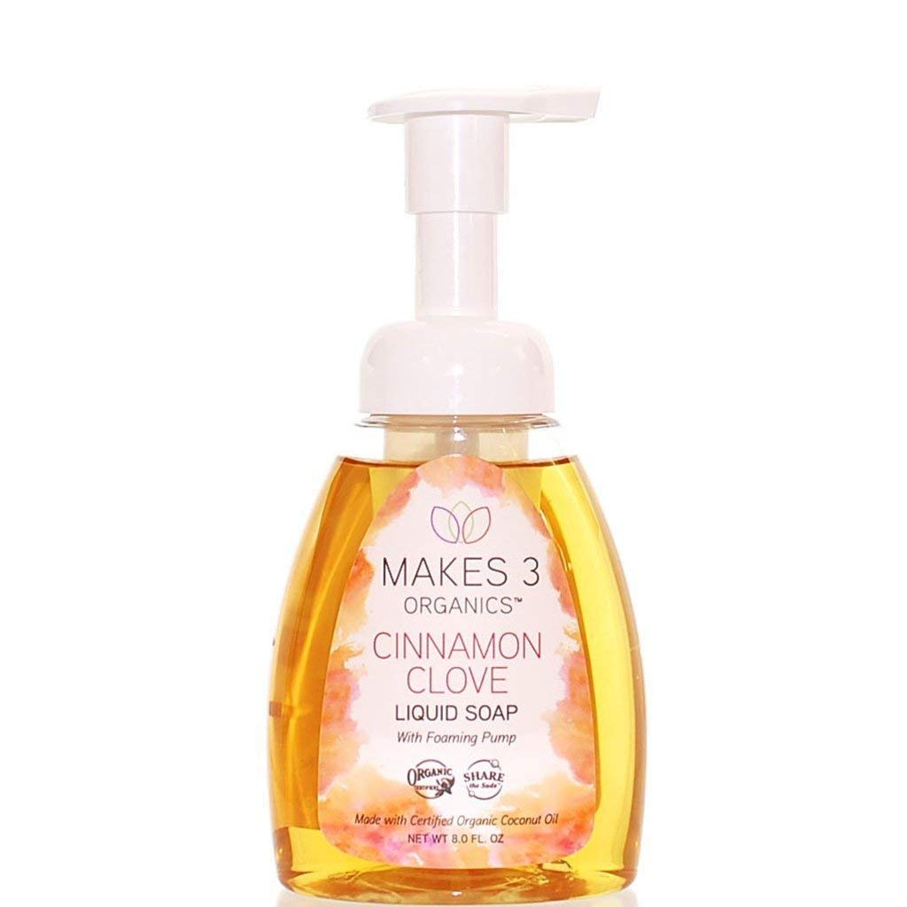 Makes 3 Organic Cinnamon Clove Organic Liquid Soap