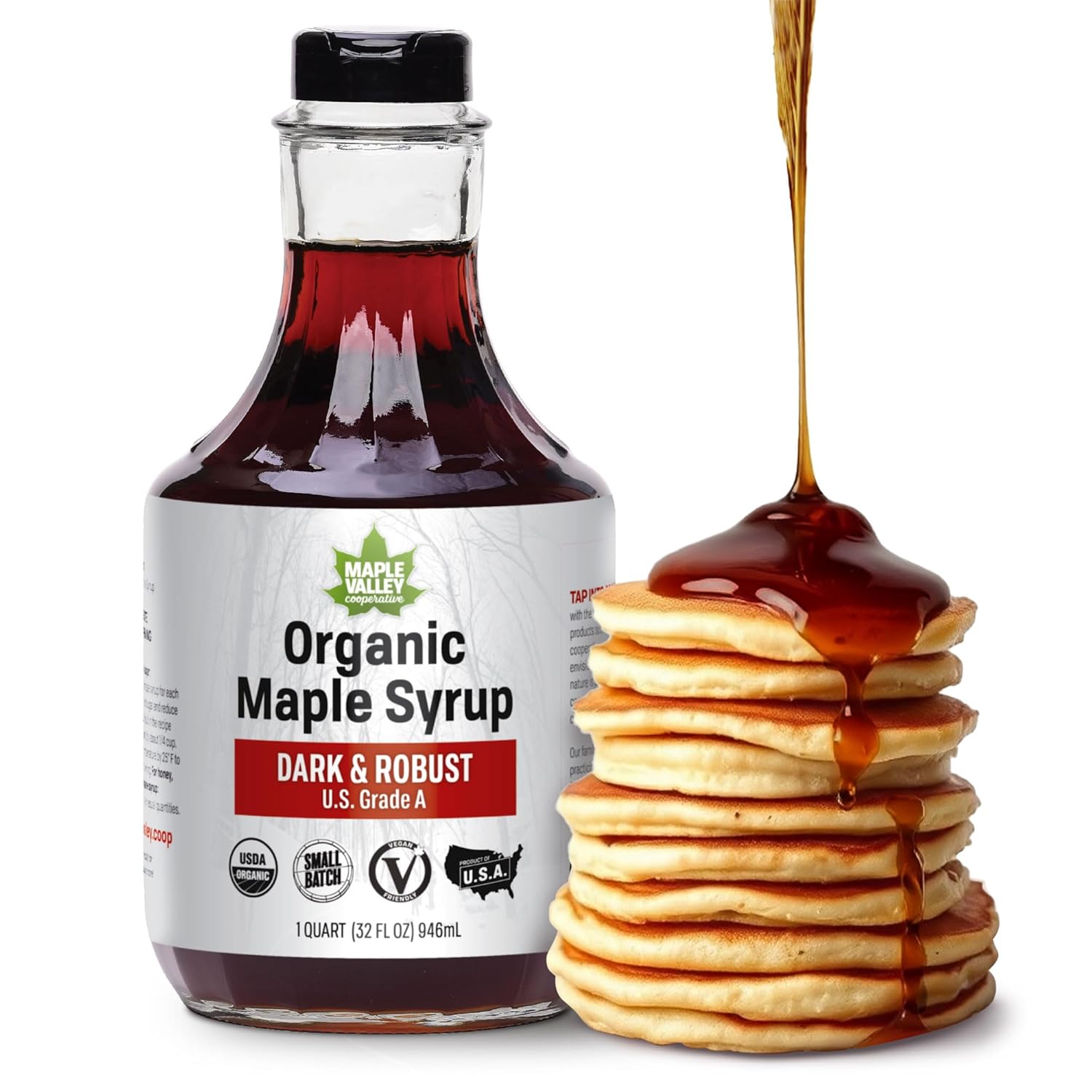 Maple Valley Dark Organic Maple Syrup