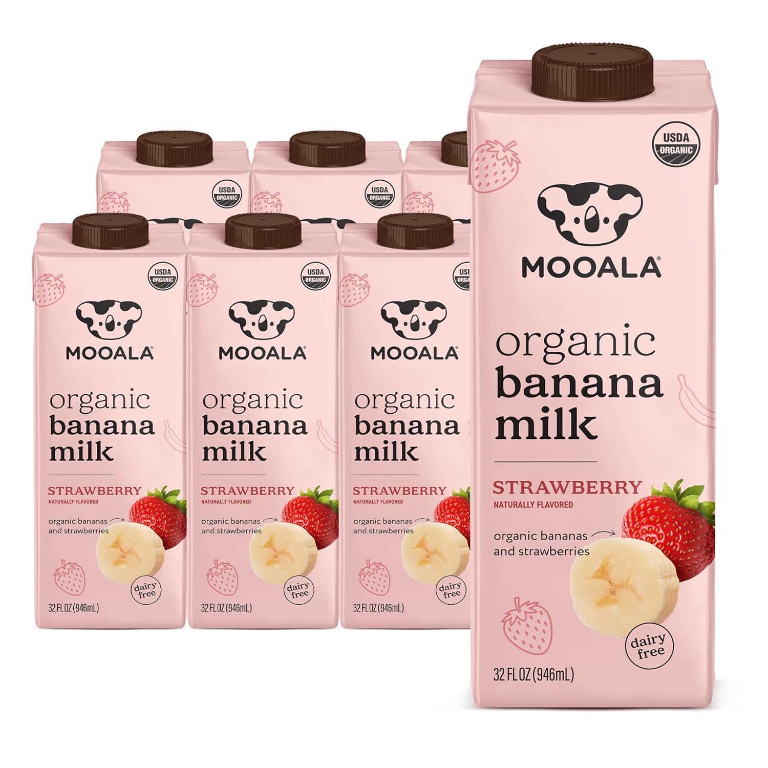 Mooala Strawberry Bananamilk, Organic