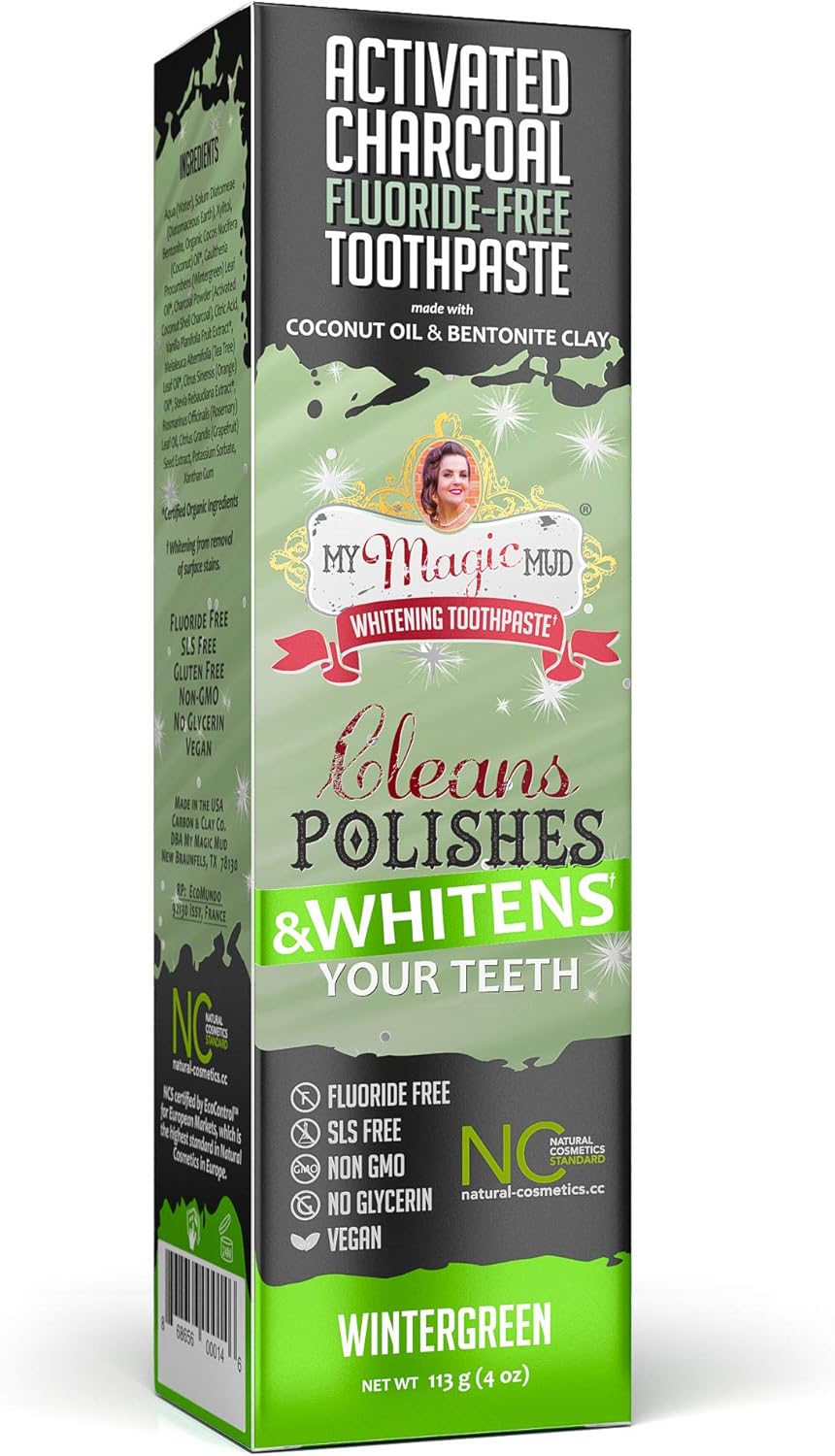 My Magic Mud Activated Charcoal Wintergreen Toothpaste