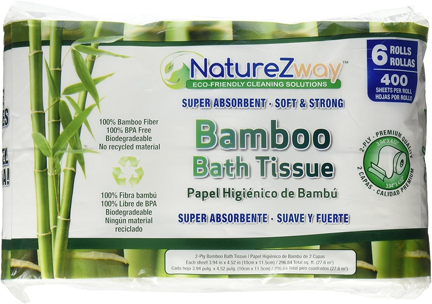Nature Z Way Bamboo Bath Tissue