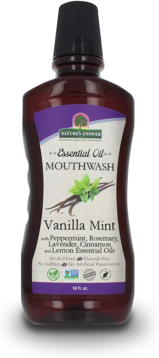 Nature's Answer Essential Oil Mouthwash Vanilla Mint