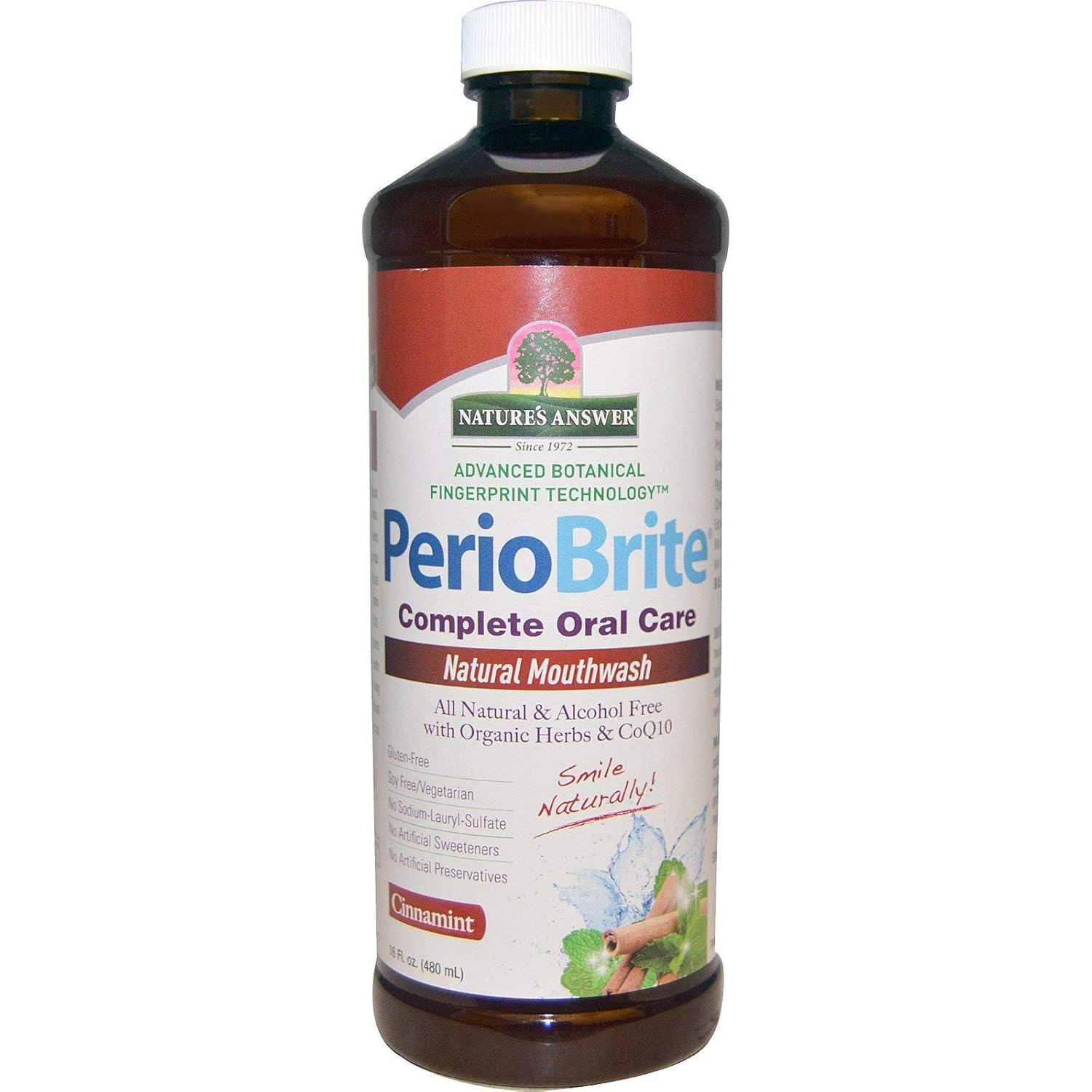Nature's Answer PerioBrite Natural Mouthwash Cinnamint