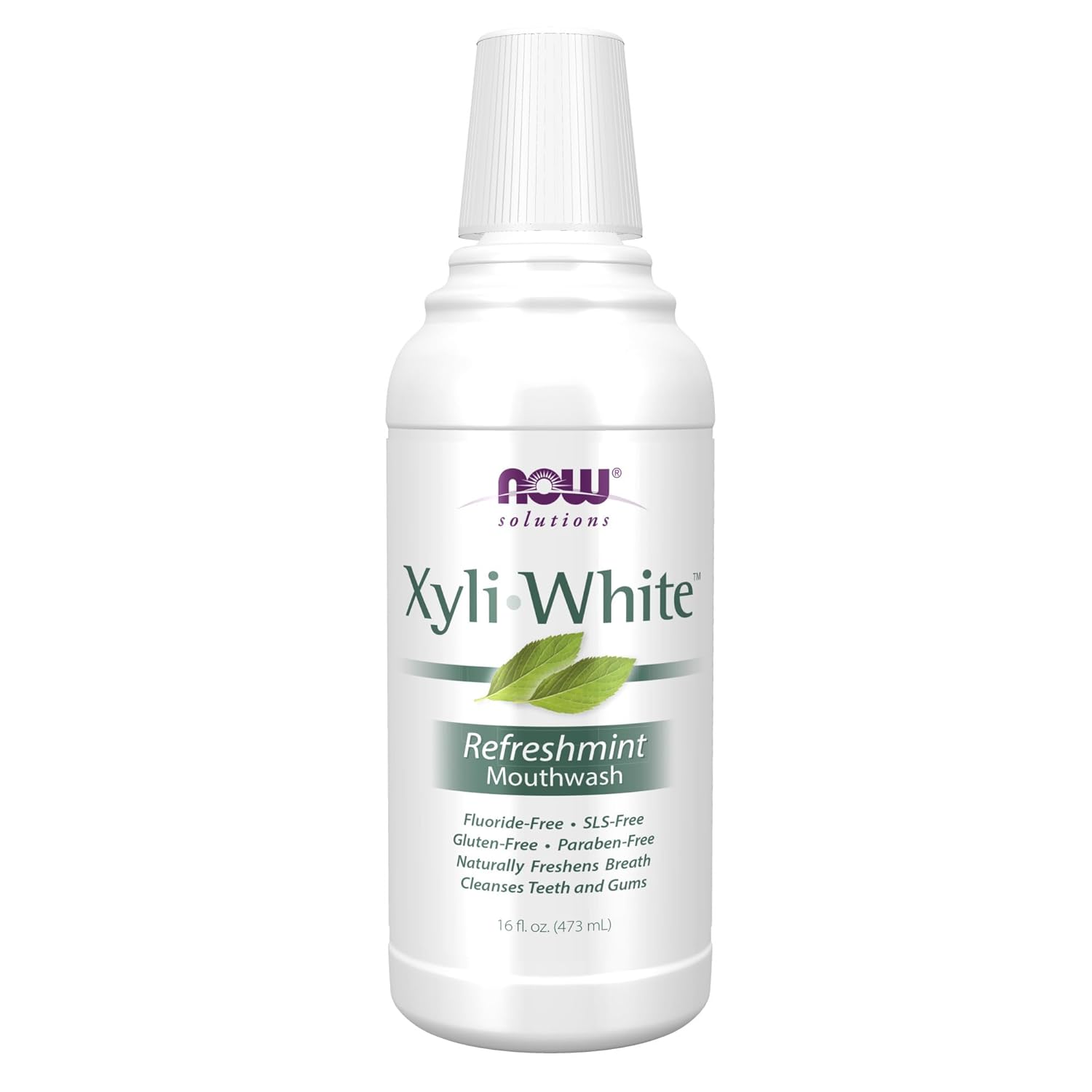 Now Solutions Xyli-White Mouthwash, Fluoride-Free, Refreshmint