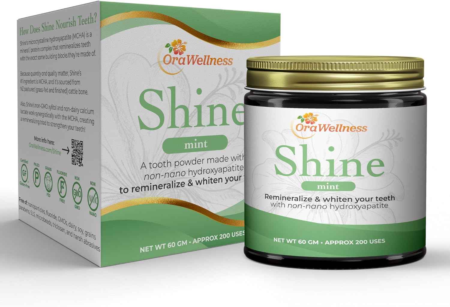 OraWellness Shine Remineralizing Tooth Powder Mint
