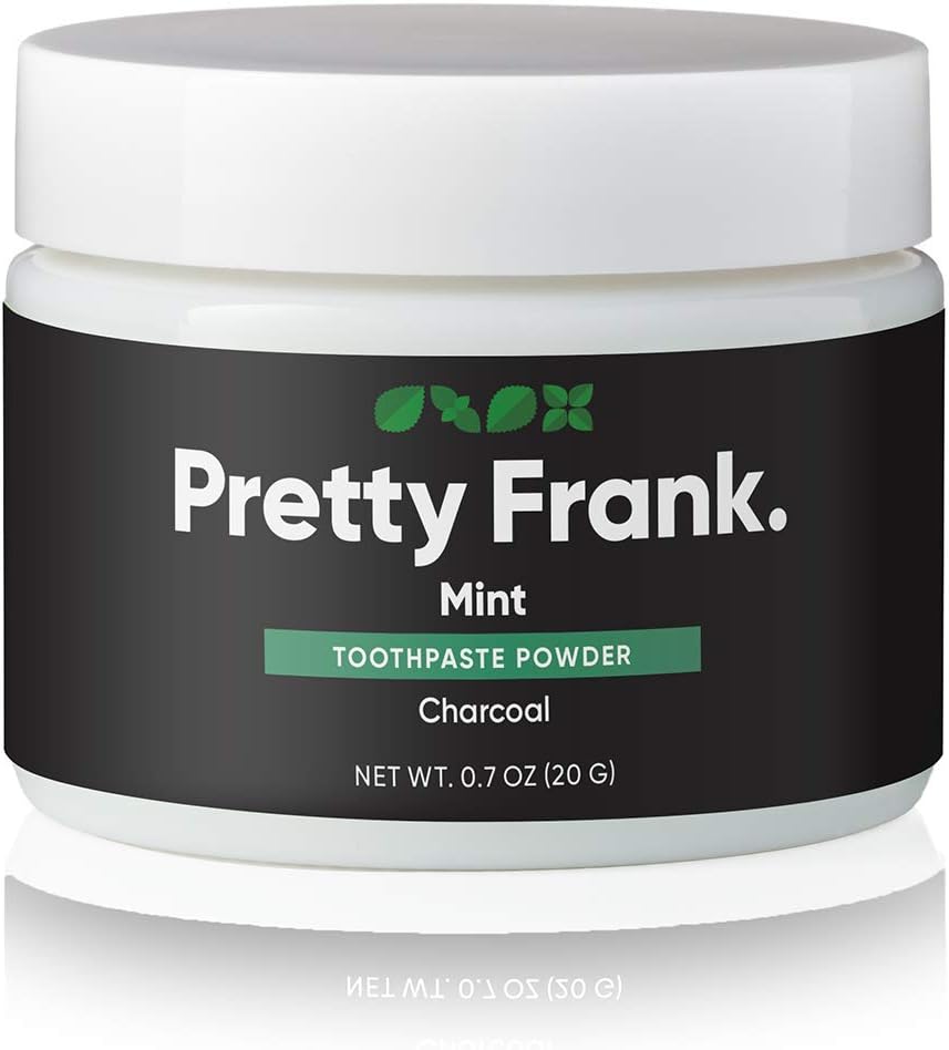 Pretty Frank Toothpaste Powder Charcoal Mint