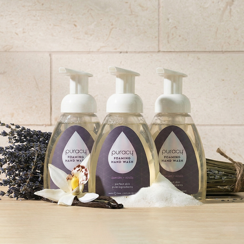 Puracy Lavender & Vanilla Natural Foaming Hand Soap