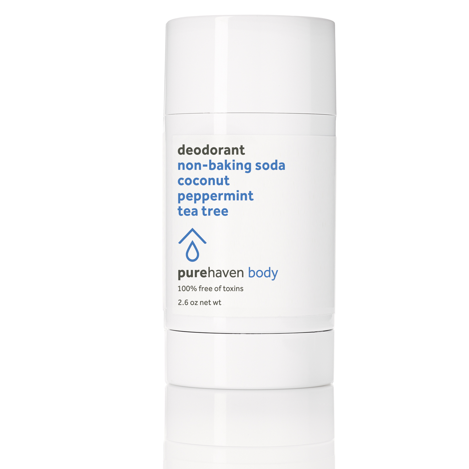 Pure Haven Non-Baking Soda Coconut Peppermint Tea Tree Deodorant