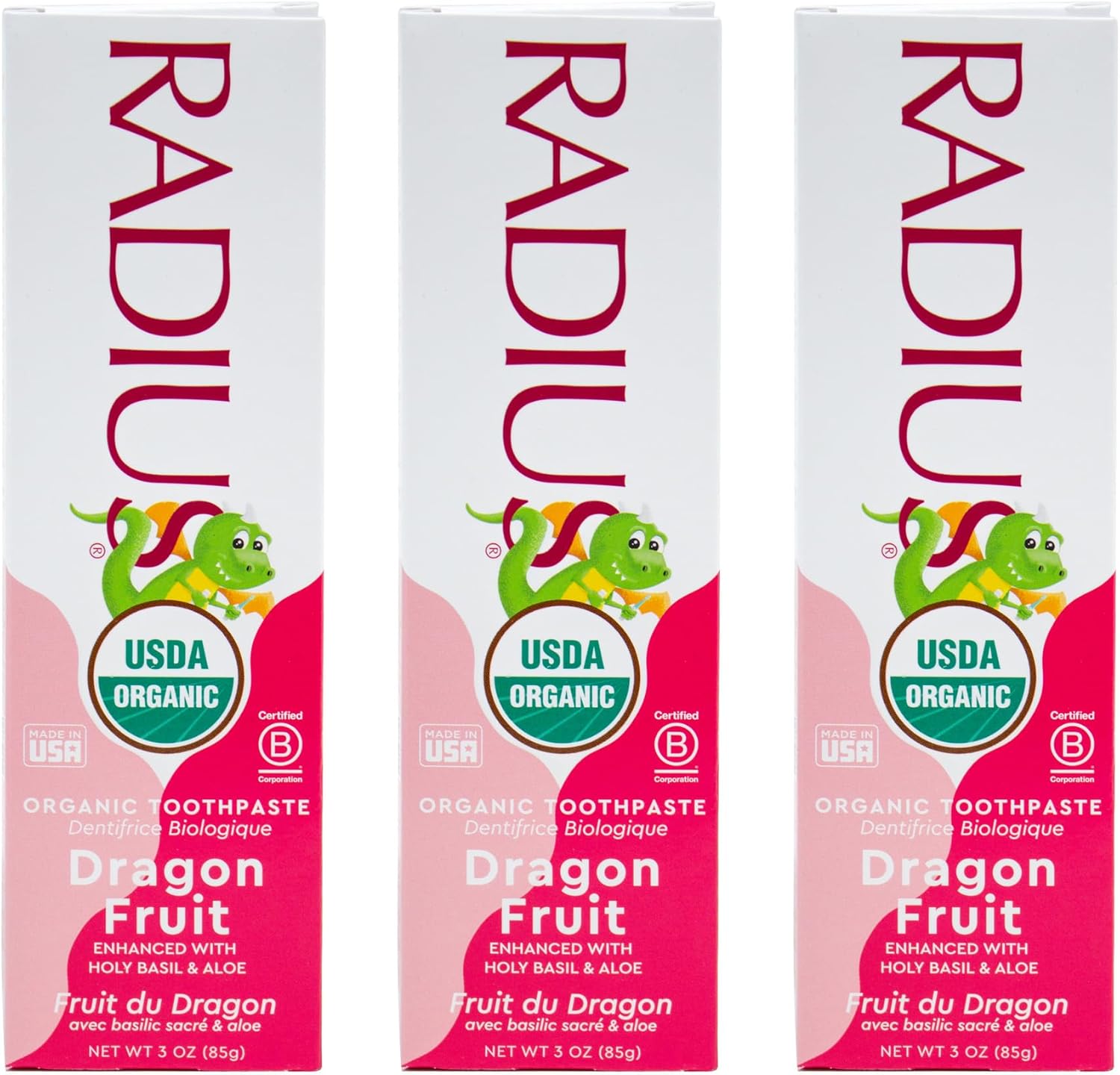 Radius Kids Organic Toothpaste Dragonfruit