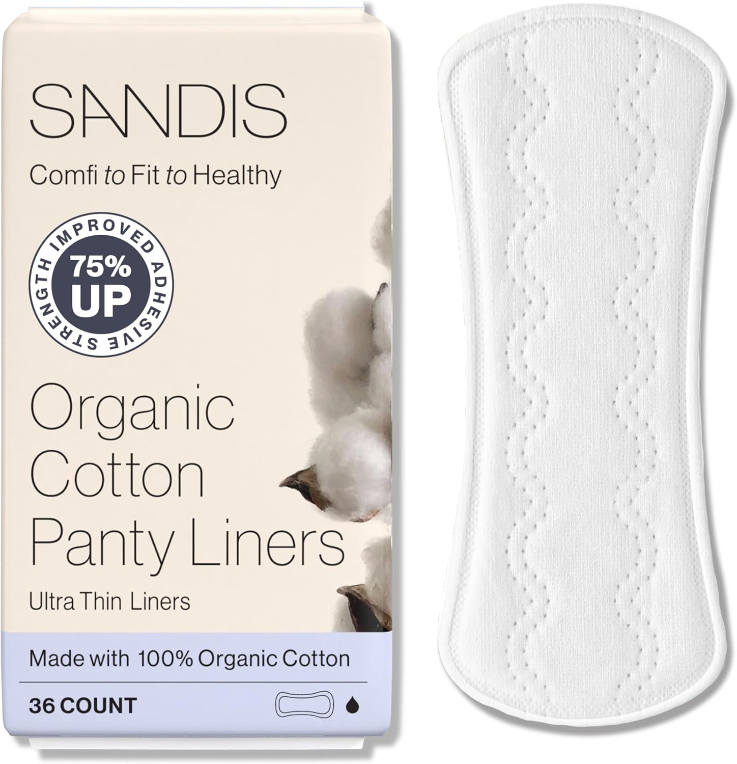 Sandis Organic Cotton Panty Liners