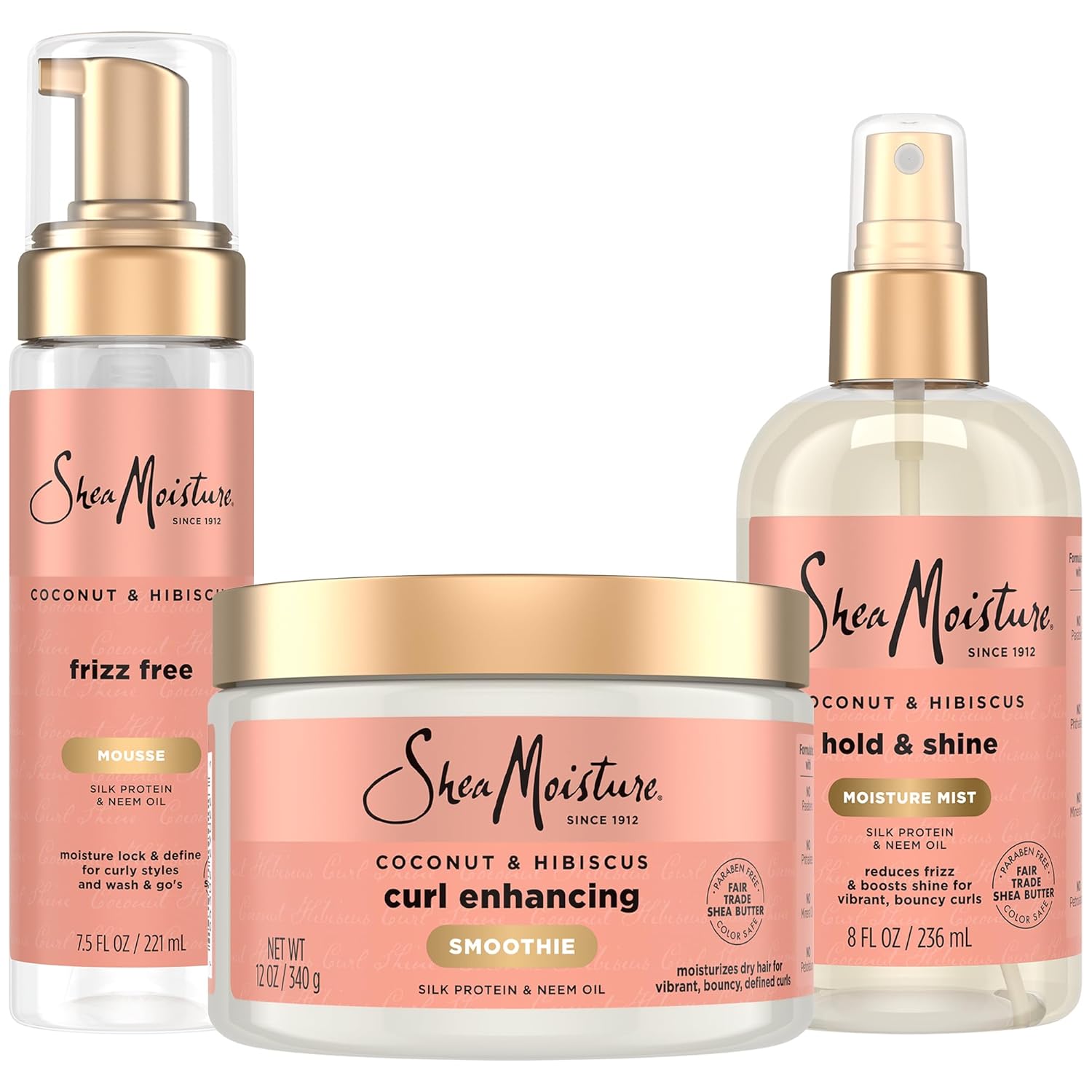 Shea Moisture Coconut & Hibiscus Frizz-Free Curl Mousse