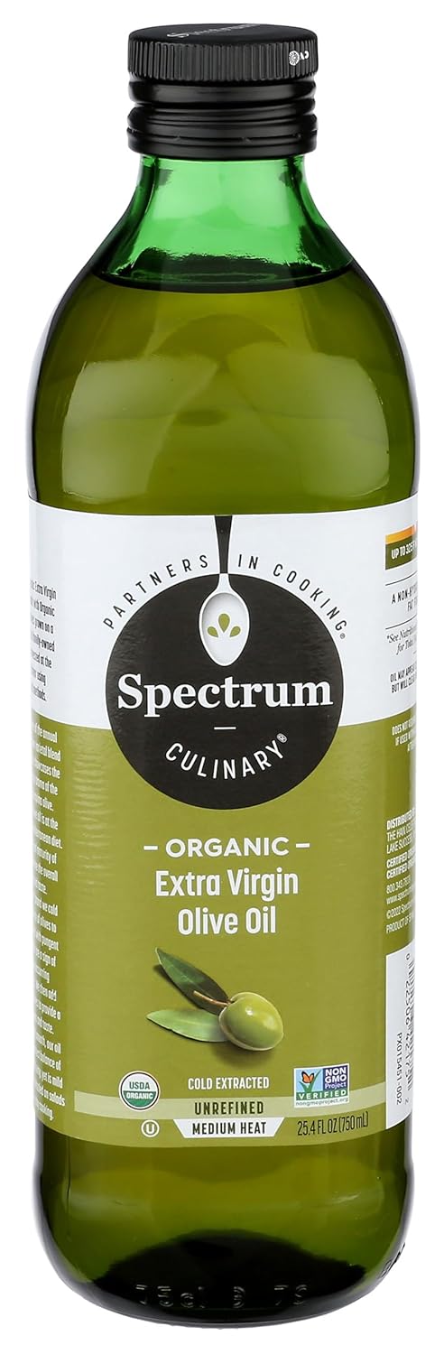 Spectrum Culinary Organic Extra Virgin Olive Oil Cold Extracted Unrefined